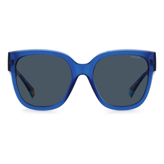 Polaroid Polaroid Blue Plastic Sunglasses POPLD6167SPJPC3AC 1728,67434610848,Blue,New with tags,Polaroid,Sunglasses,Sunglasses for Women - Sunglasses,Women