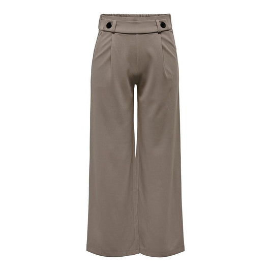 Jacqueline De Yong Gray Polyester Jeans & Pant Jacqueline De Yong Dim Gray