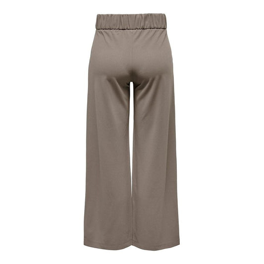Jacqueline De Yong Gray Polyester Jeans & Pant Jacqueline De Yong Dim Gray