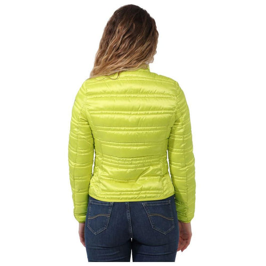 Yes Zee Green Polyester Women's Jacket YE-14600-L