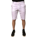 Dolce & Gabbana White Chinos Cotton Stretch Casual Shorts
