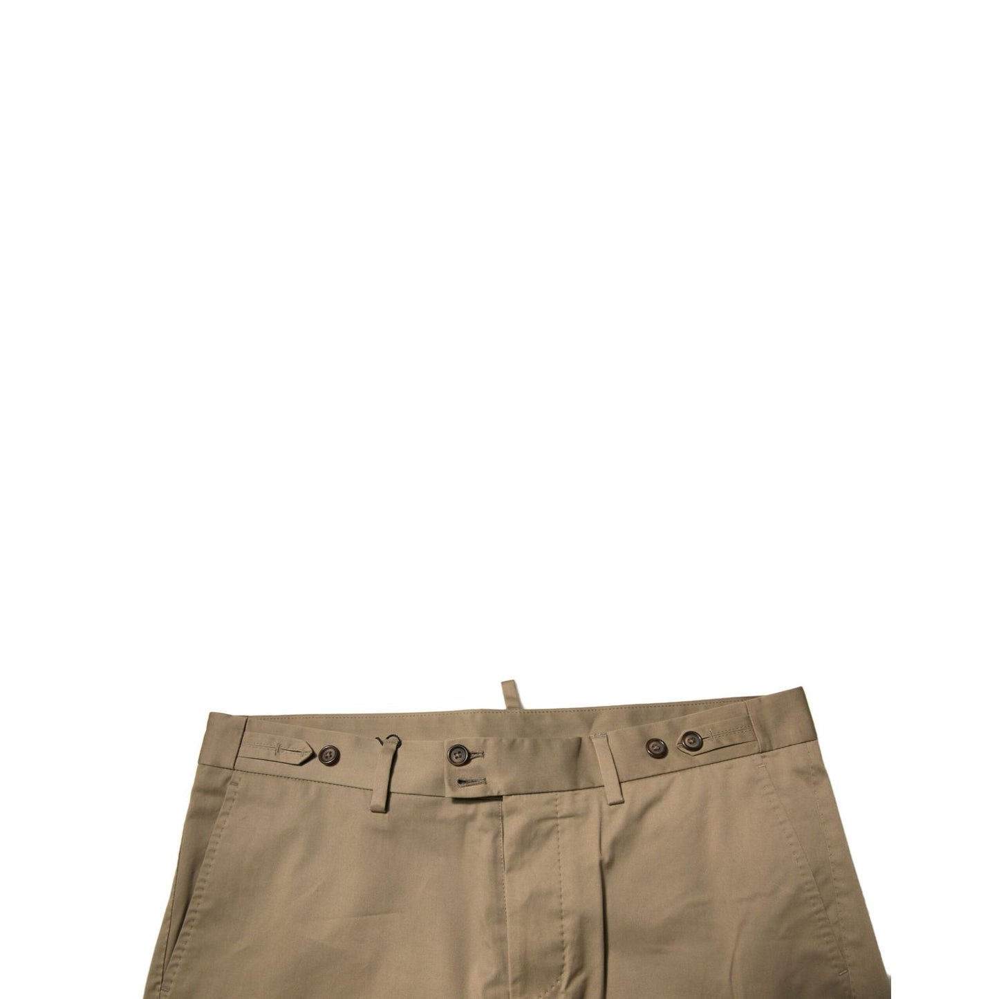 Dolce & Gabbana Brown Chino Cotton Stretch Casual Shorts