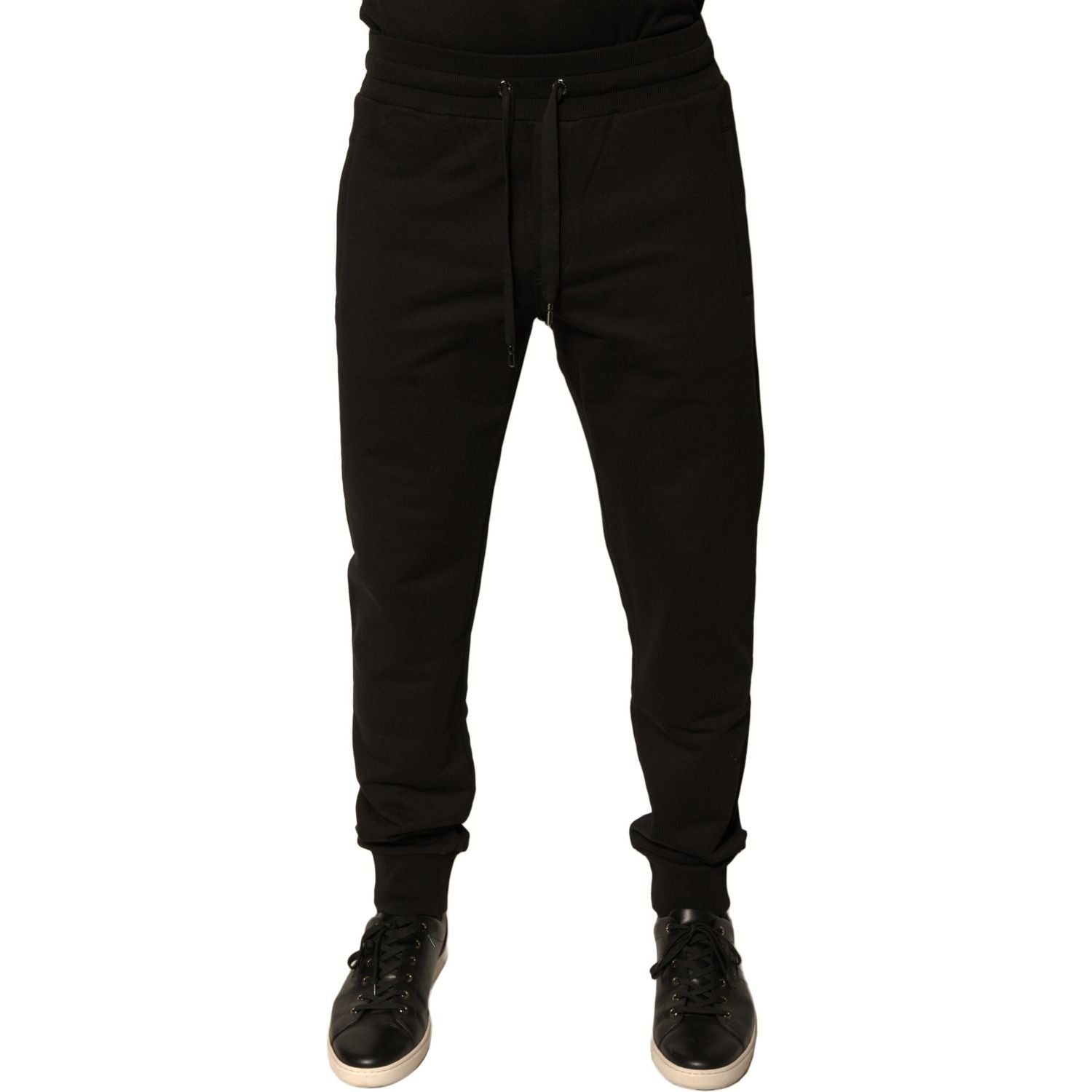 Dolce & Gabbana Black Cotton Jogger Men Sweatpants Pants