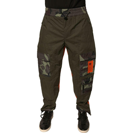 Dolce & Gabbana Multicolor Camouflage Jogger Cargo Pants
