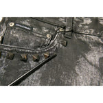 Dolce & Gabbana Gray Embellished Cotton Skinny Denim Jeans