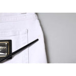 Dolce & Gabbana Black White Logo Cotton Skinny Denim Jeans