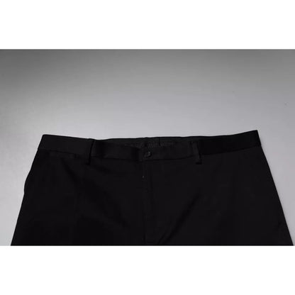 Dolce & Gabbana Black Tapered Formal Dress Pants