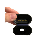 Dolce & Gabbana Blue Leather Logo Print Flip Holder Airpods Case SMY10601
