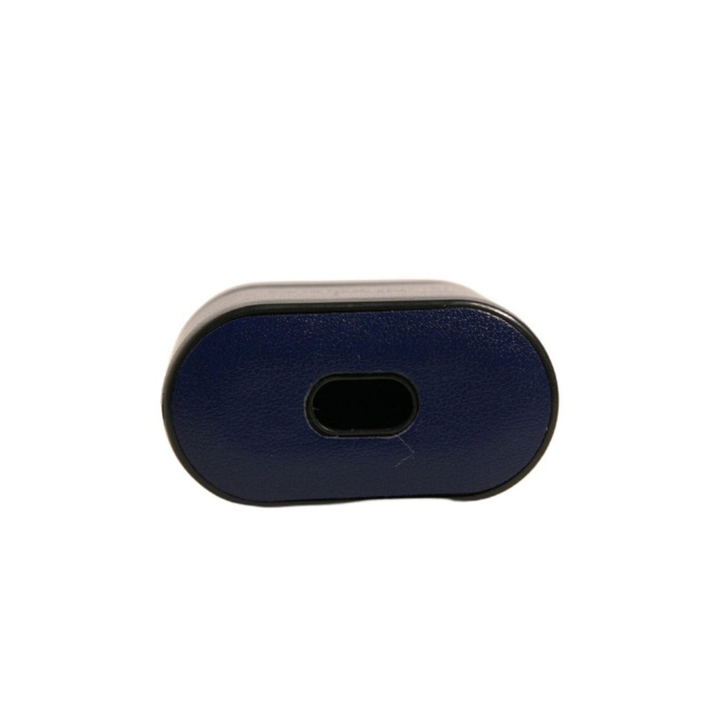 Dolce & Gabbana Blue Leather Logo Print Flip Holder Airpods Case SMY10601