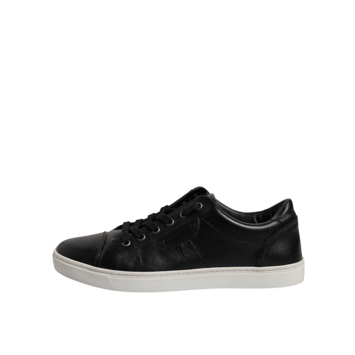 Dolce & Gabbana Black London Nappa Leather Men Sneakers Shoes