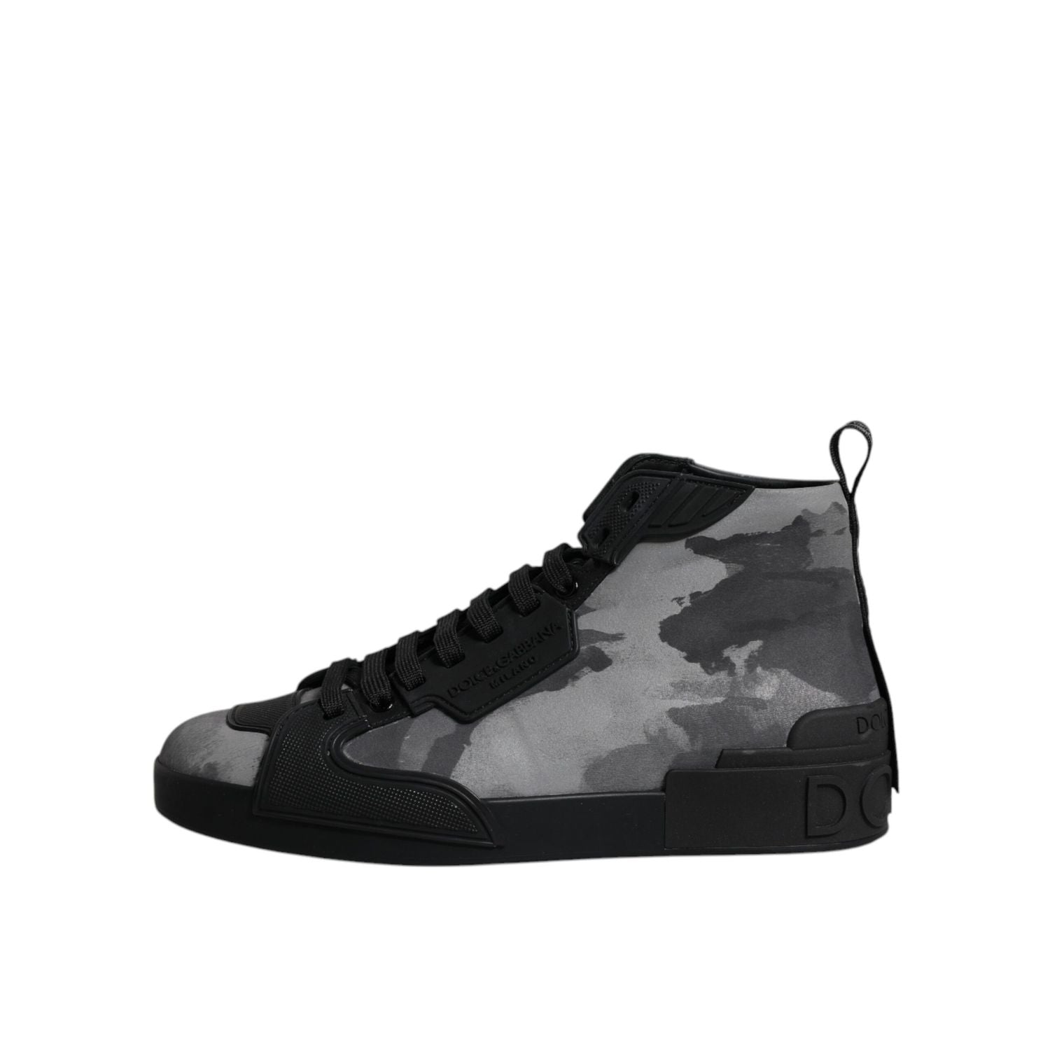 Dolce & Gabbana Multicolor Camouflage High Top Sneakers Shoes