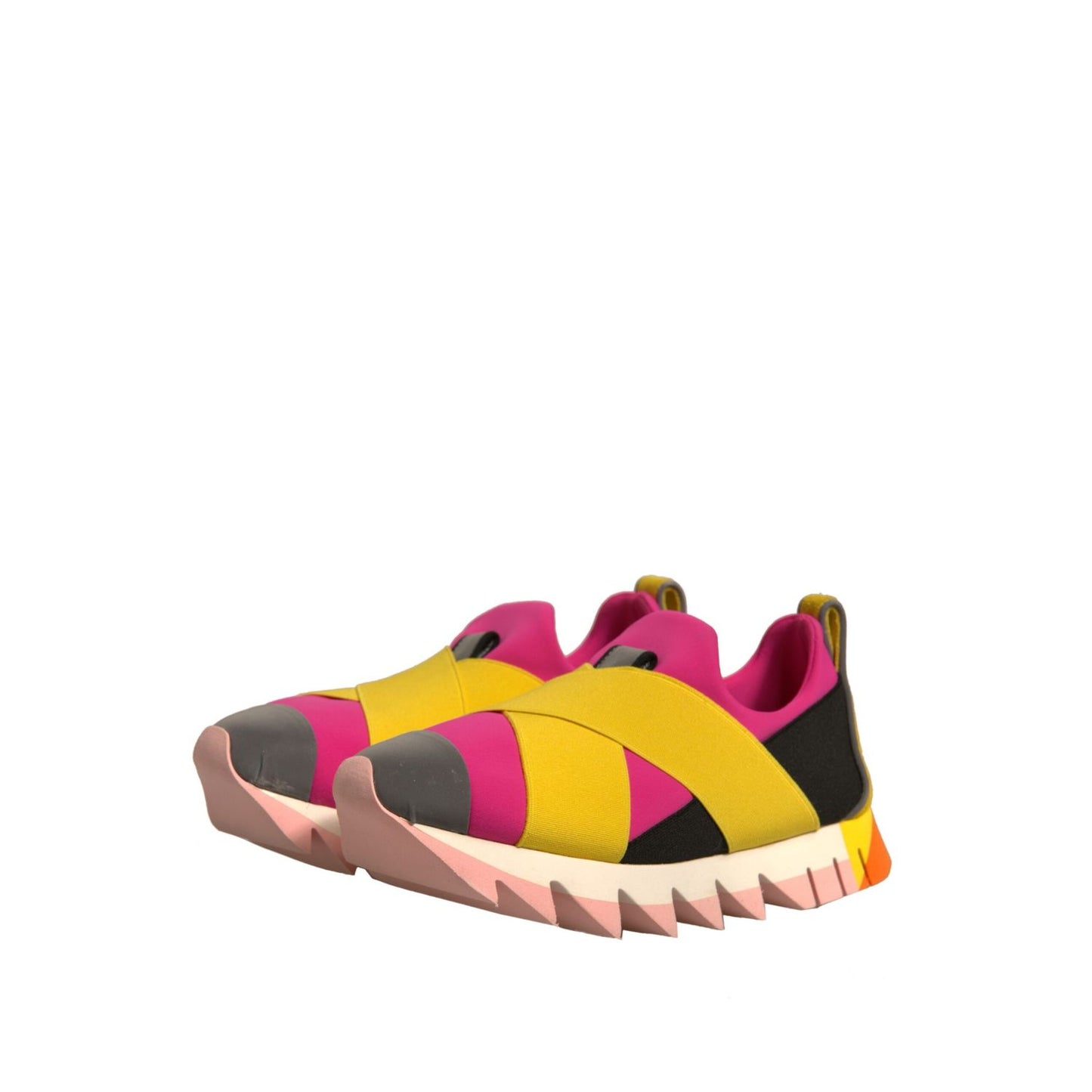 Dolce & Gabbana Multicolor Neoprene Elastic Ibiza Sneakers Shoes