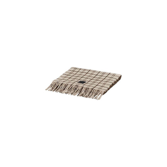 Calvin Klein Beige Wool Scarf Calvin Klein Gray