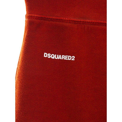 Dsquared² Red Cotton Athletic Pants Dsquared²