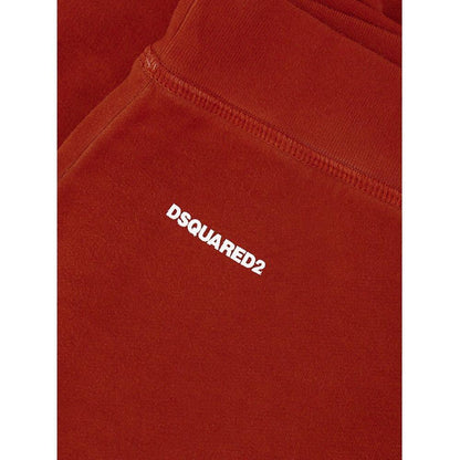 Dsquared² Red Cotton Athletic Pants Dsquared²