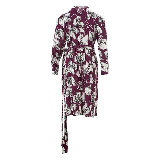 Lardini Elegant Purple Viscose Dress Lardini Dark Slate Gray
