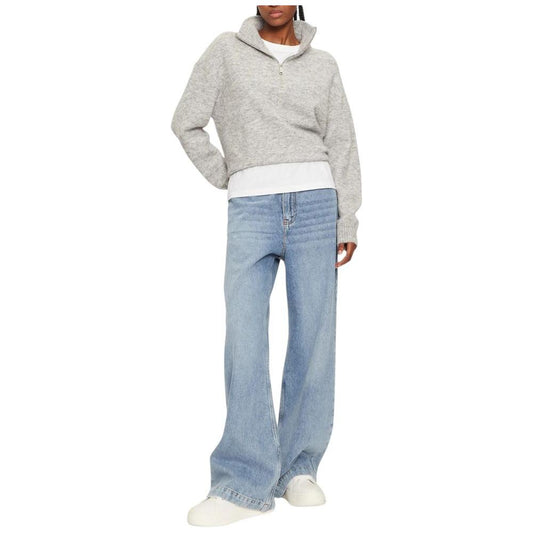 Calvin Klein Jeans Gray Polyester Cardigan Calvin Klein Jeans Dark Gray