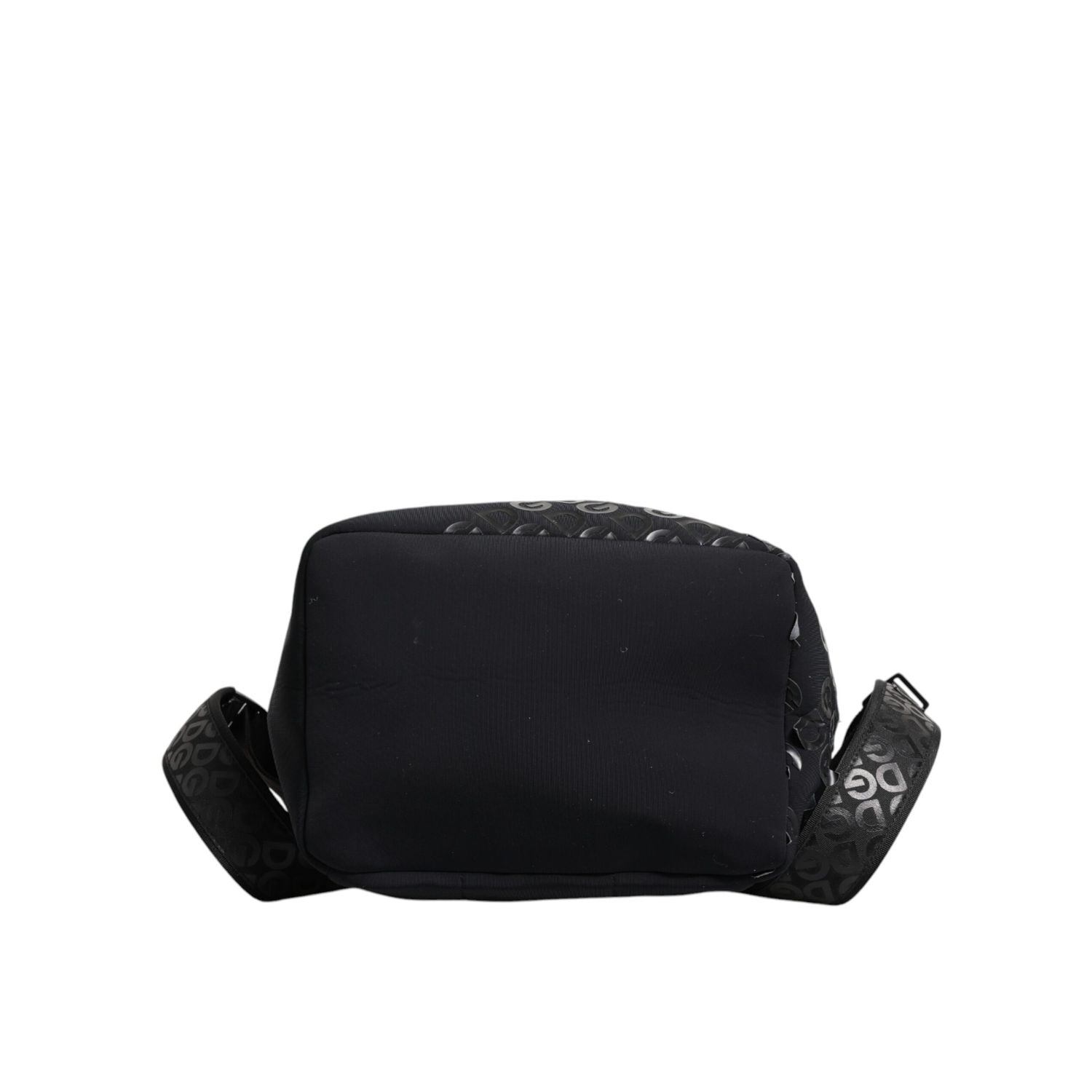 Dolce & Gabbana Black Neoprene Nylon DG Logo School Backpack Bag