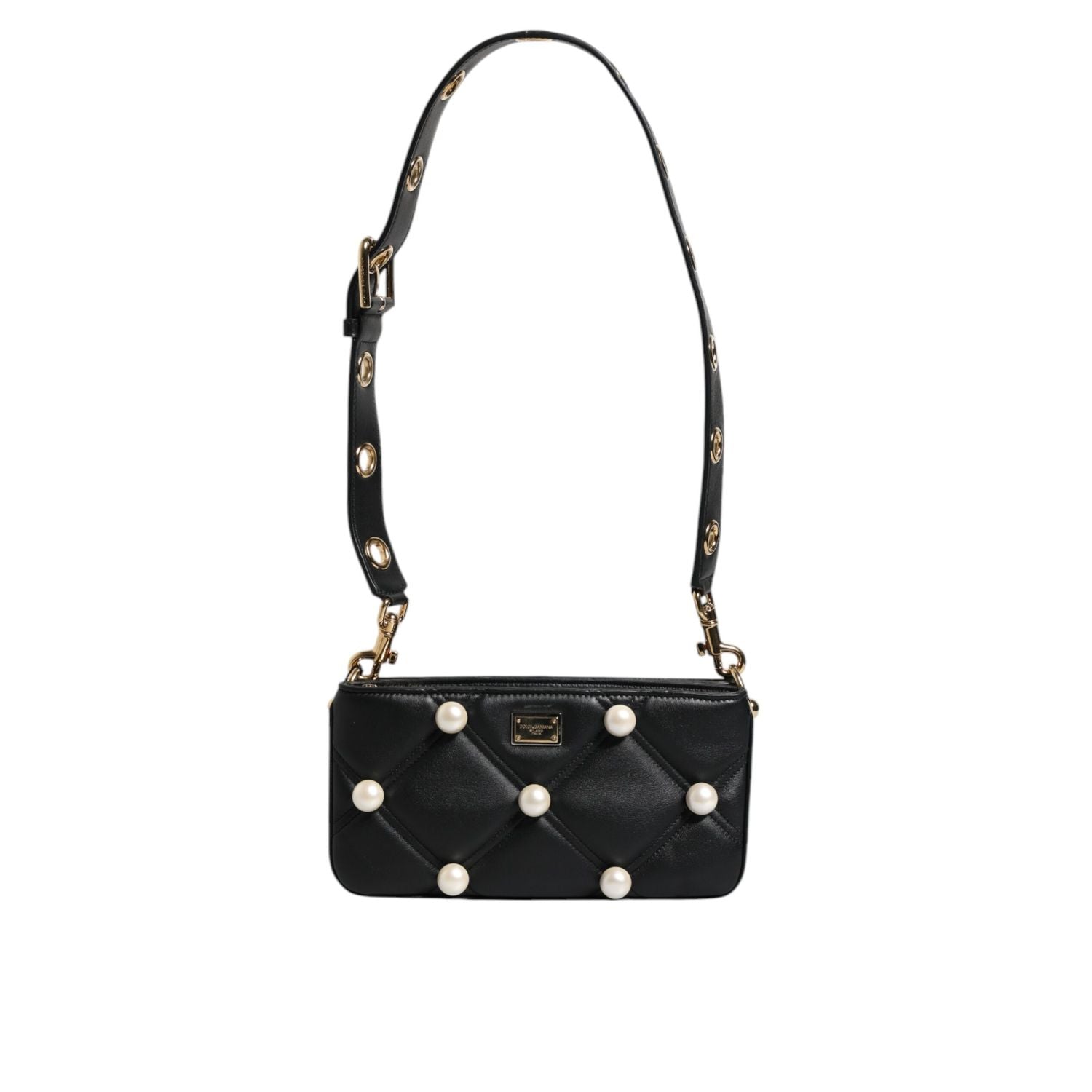 Front view with bag zipped and handles upright.