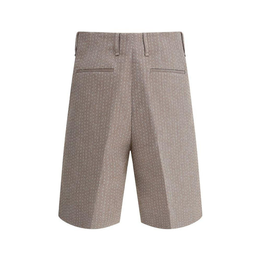 Fendi Fendi Pinstriped Shorts FE-FB1047AU6PF1RXP-IT48 | M 1728,72470364320,Brown,Clothing,Fendi,IT48 | M,Men,Men - Clothing,New with tags,Shorts - Men - Clothing