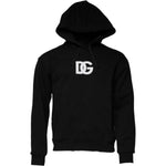 Dolce & Gabbana Black Logo Cotton Hooded Sweatshirt Sweater