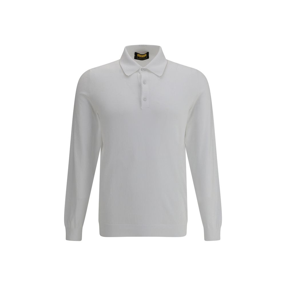 Svevo White Cotton Polo Shirt