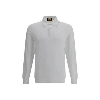 Svevo White Cotton Polo Shirt