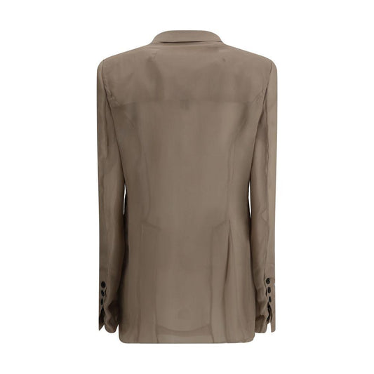 Rick Owens Double-breasted Blazer Rick Owens Dim Gray