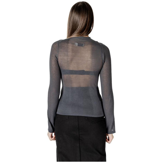 Calvin Klein Jeans Gray Acrylic Tops & T-Shirt Calvin Klein Jeans Dark Slate Gray