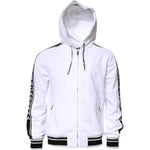 Dolce & Gabbana White Full Zip Hooded Sweatshirt Sweater TSH87200-50