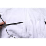Dolce & Gabbana White Full Zip Hooded Sweatshirt Sweater TSH87200-50
