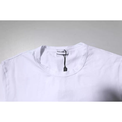 Dolce & Gabbana White Cotton Stretch Crewneck Underwear T-shirt