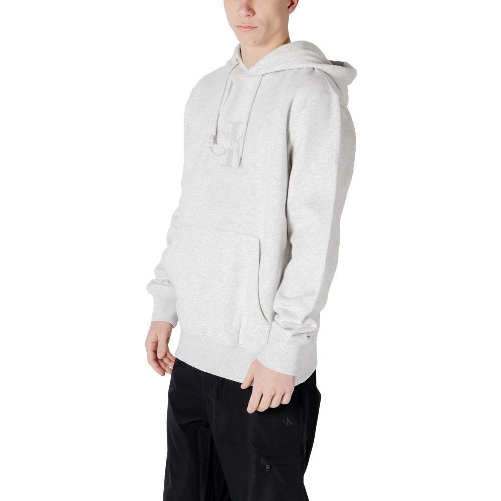 Calvin Klein Jeans Gray Cotton Hoody CA-14581100137-IT48 | L