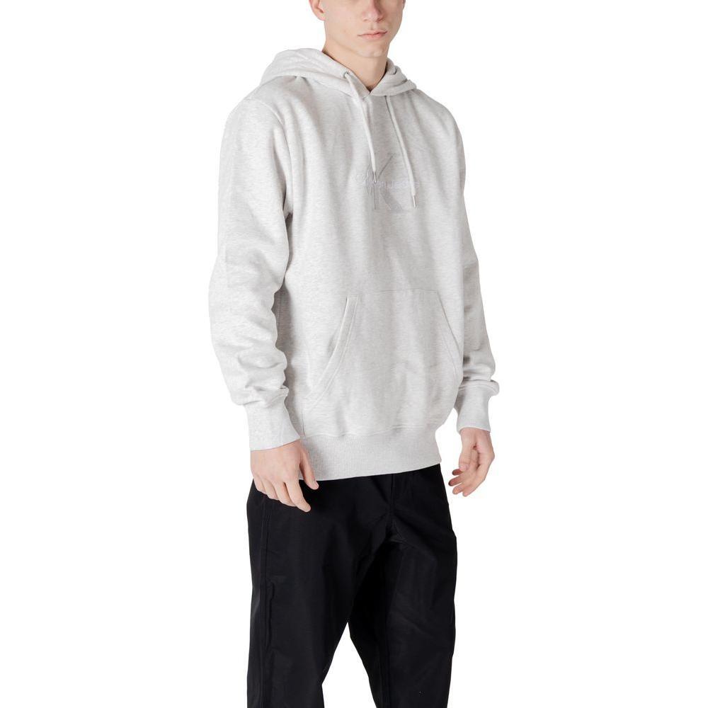 Calvin Klein Jeans Gray Cotton Hoody CA-14581100137-IT48 | L