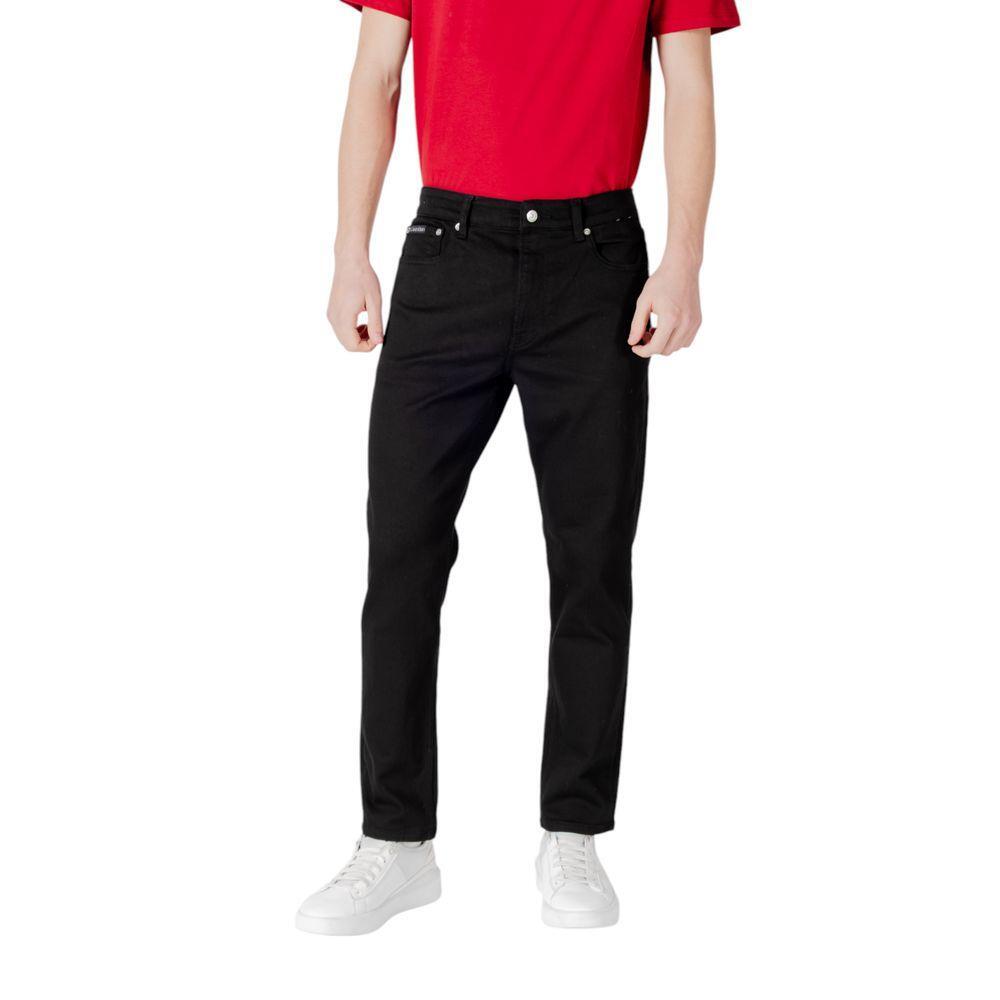 Calvin Klein Jeans Black Recycled Polyester Slim Fit Jean CA-16498500009-W32