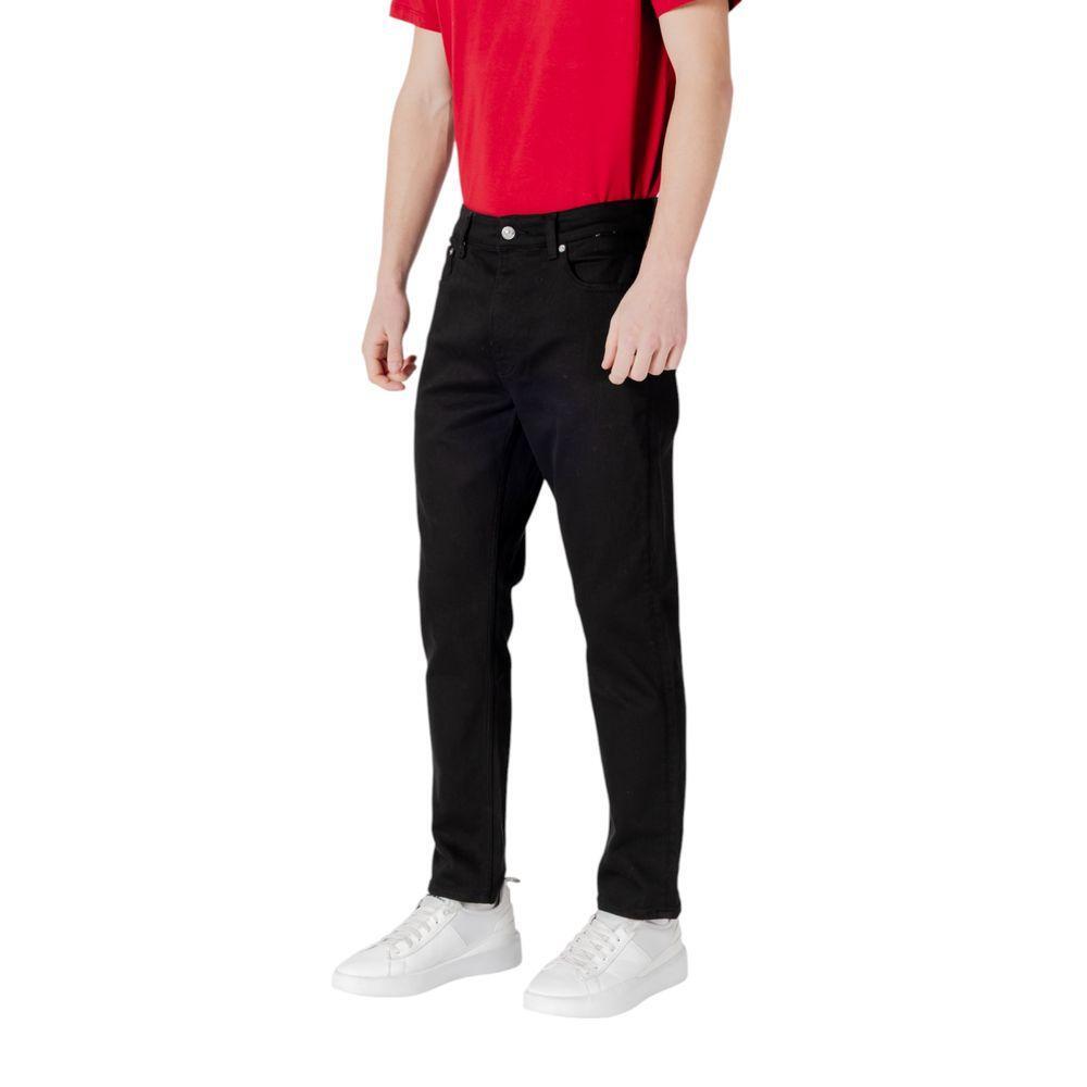 Calvin Klein Jeans Black Recycled Polyester Slim Fit Jean CA-16498500009-W32