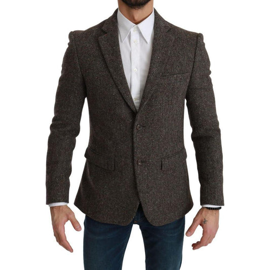Dolce & Gabbana Brown Virgin Wool Suit DO-1071-IT48 | M