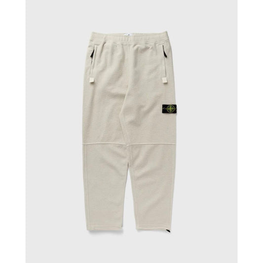 Stone Island White Cotton Men's Trouser