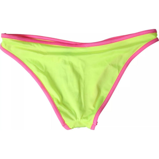 Dolce & Gabbana Yellow Pink Nylon Swimwear Bottom Beachwear Bikini Dolce & Gabbana Light Goldenrod