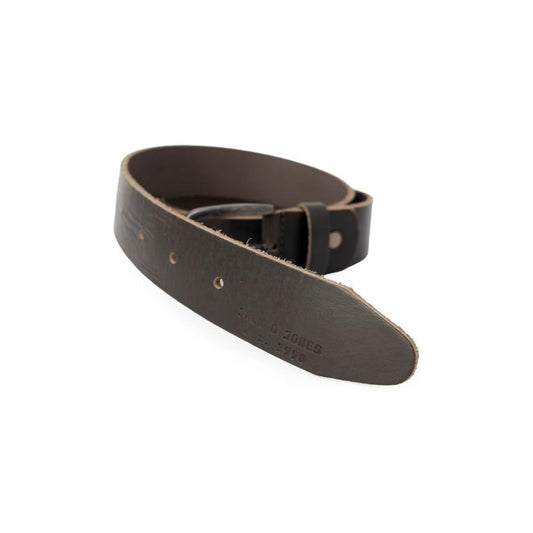 Jack Jones Brown Leather Belt Jack Jones Dark Slate Gray