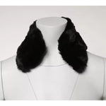 Dolce & Gabbana Black Lamb Fur Collar Women Neck Wrap Scarf MS7111-40