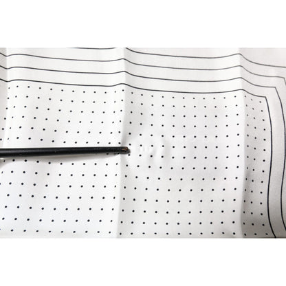 Dolce & Gabbana White Polka Dots Square Handkerchief Scarf