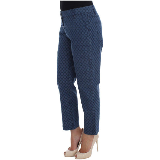 Dolce & Gabbana Polka Dotted Capri Stretch Jeans Dolce & Gabbana Dark Slate Gray