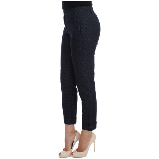 Dolce & Gabbana Chic Polka Dotted Capris Jeans Dolce & Gabbana Black