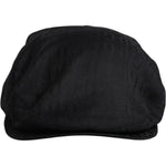 Dolce & Gabbana Black Wool Newsboy Capello Cabbie Hat