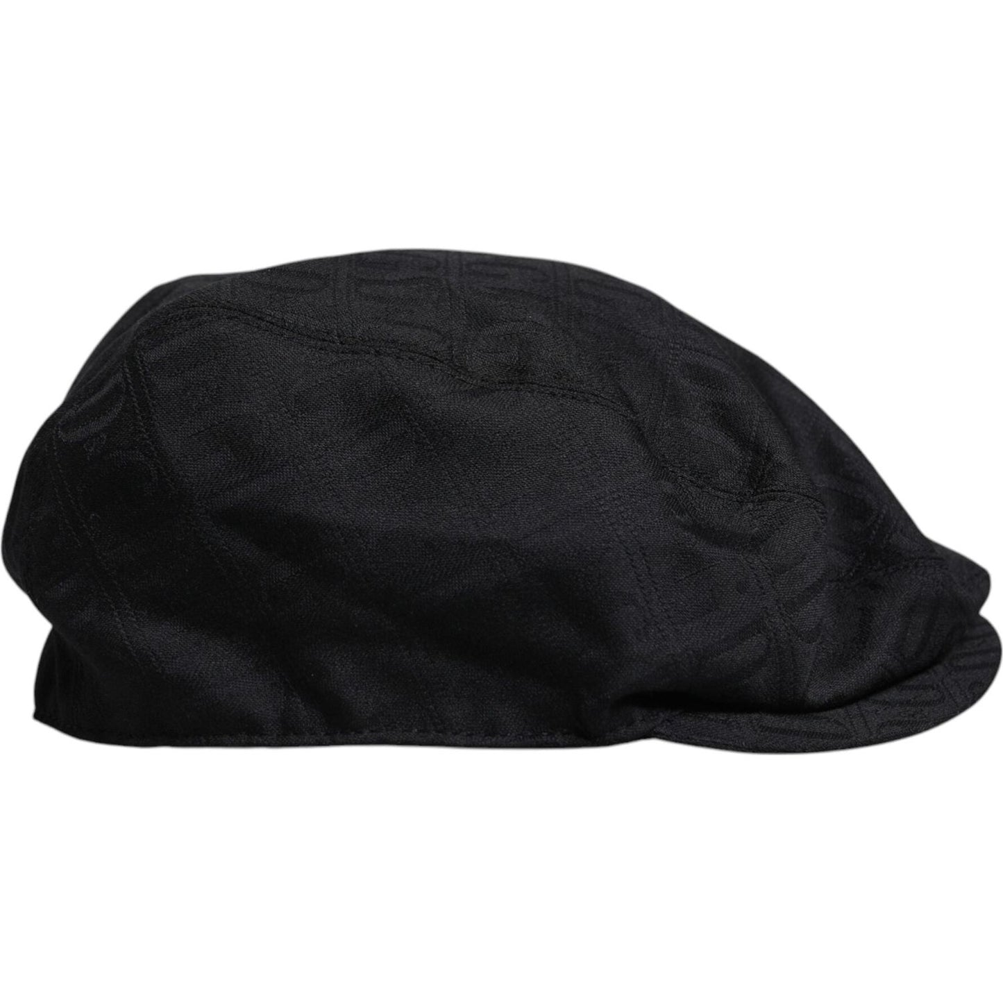 Dolce & Gabbana Black Wool Newsboy Capello Cabbie Hat
