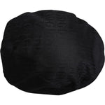 Dolce & Gabbana Black Wool Newsboy Capello Cabbie Hat