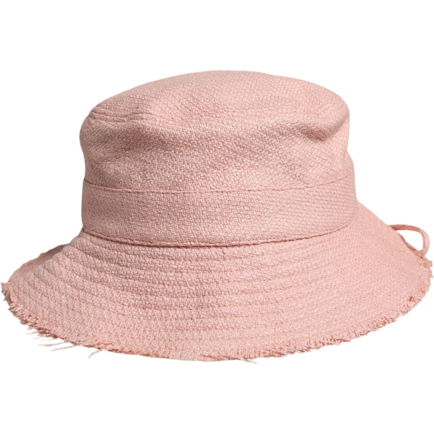 Dolce & Gabbana Pink Cotton Wide Brim Bucket Hat