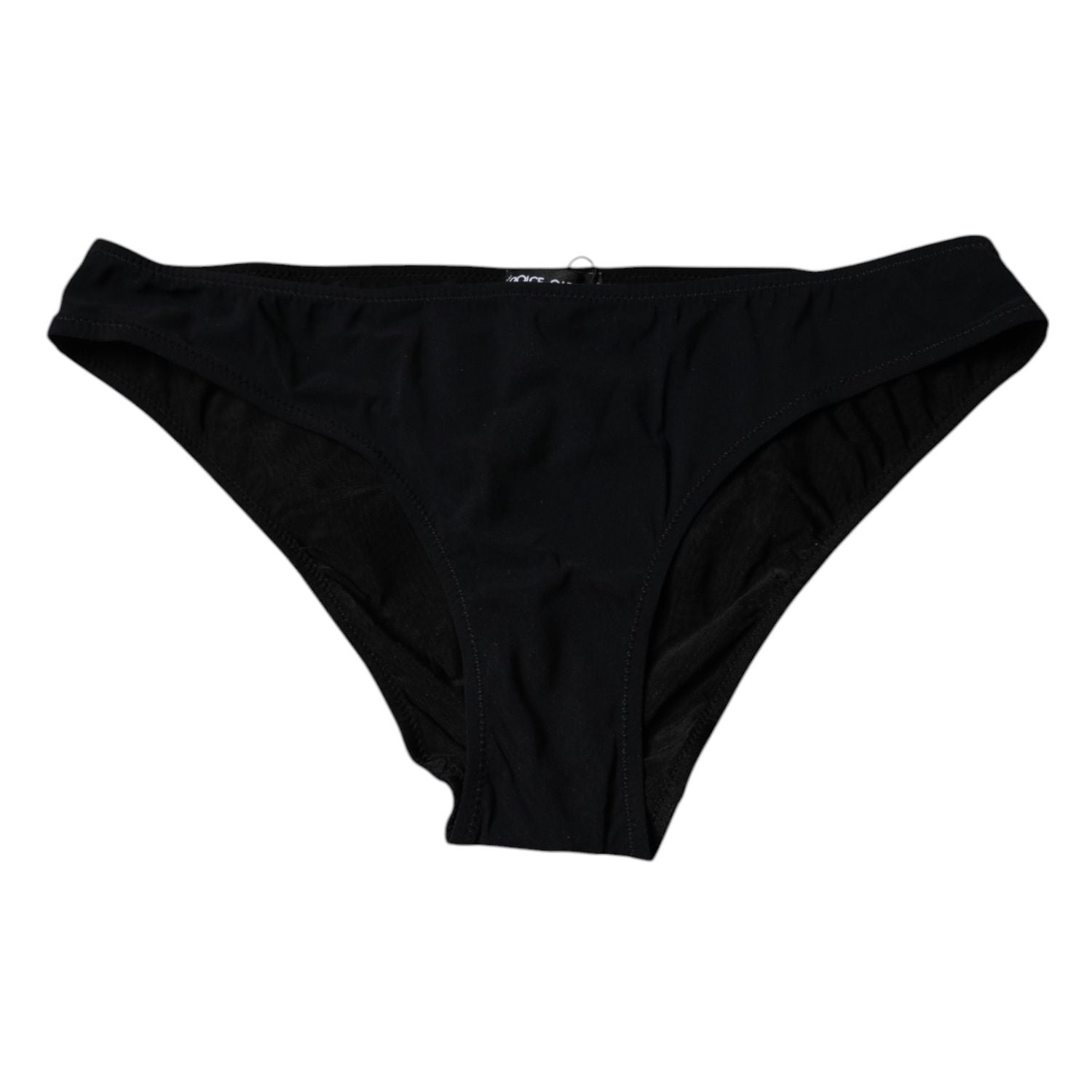 Dolce & Gabbana Black Nylon Stretch Mid Waist Panty Underwear