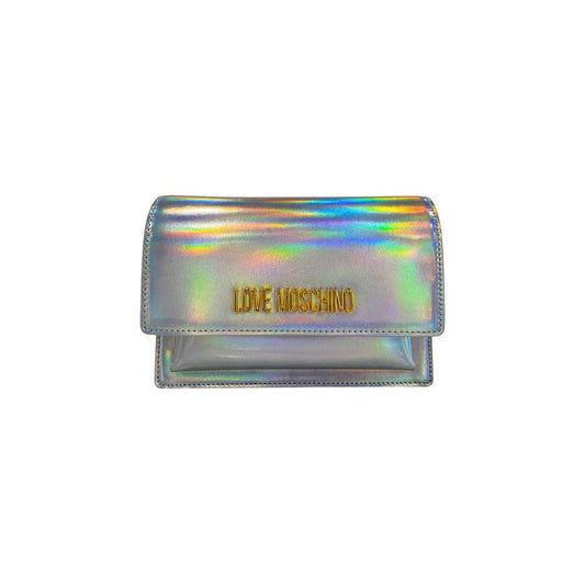 Love Moschino Silver Polyethylene Women Crossbody Bag